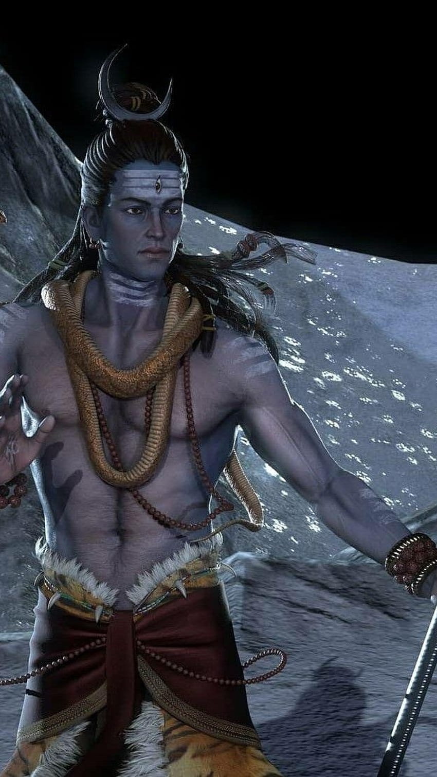 Prosenjit Shiva, Dios Mahadev, Tema oscuro fondo de pantalla del teléfono