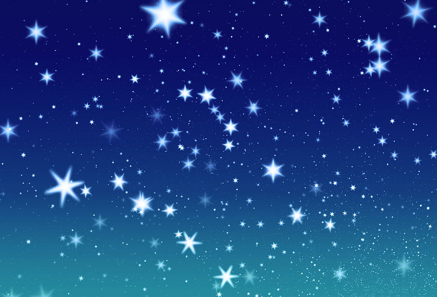 Bintang di Latar Belakang Xmas, Kartu atau Natal, Natal Biru yang Mengagumkan Wallpaper HD