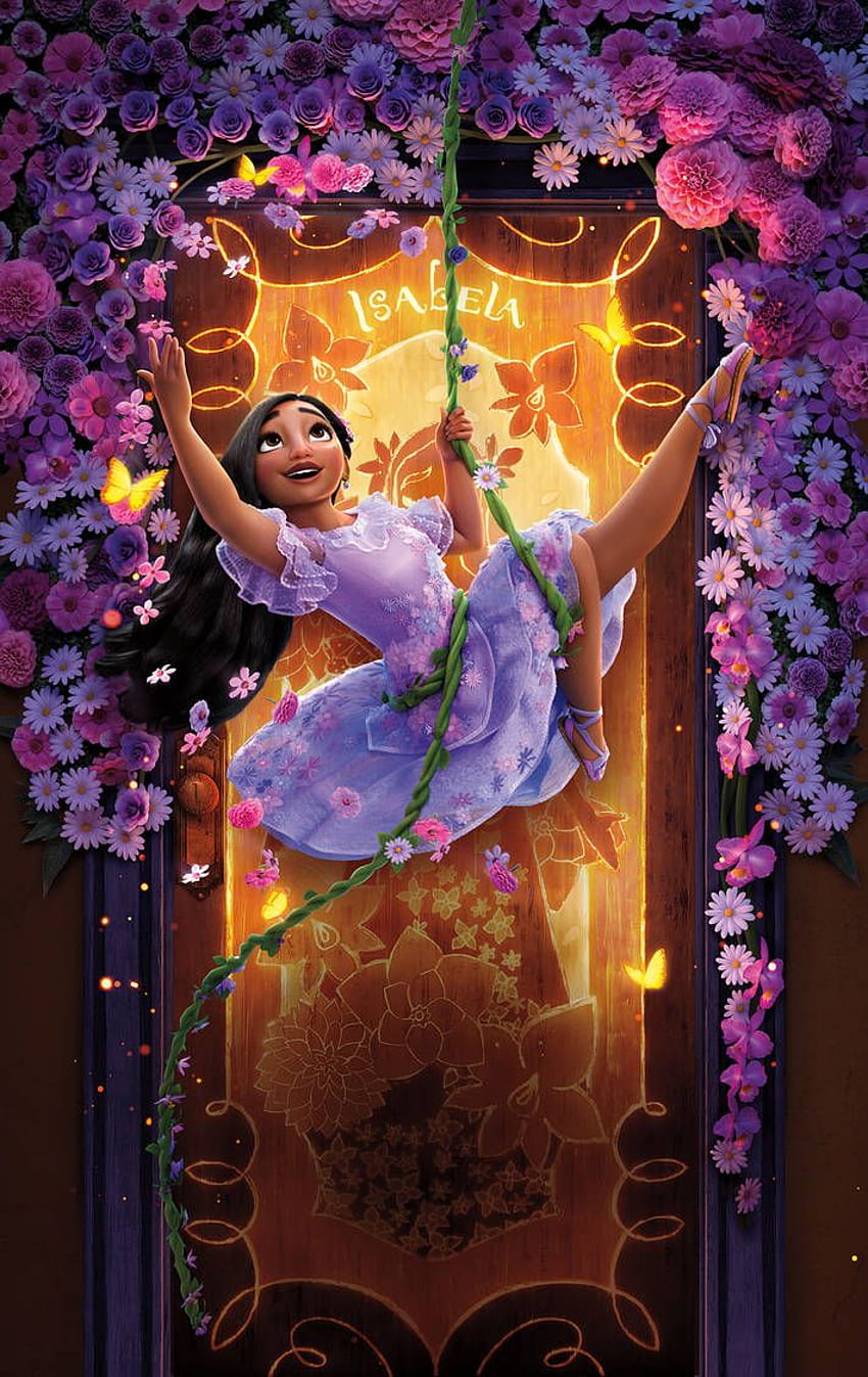 Encanto (2021) poster textless Isabela by mintmovi3. Disney collage