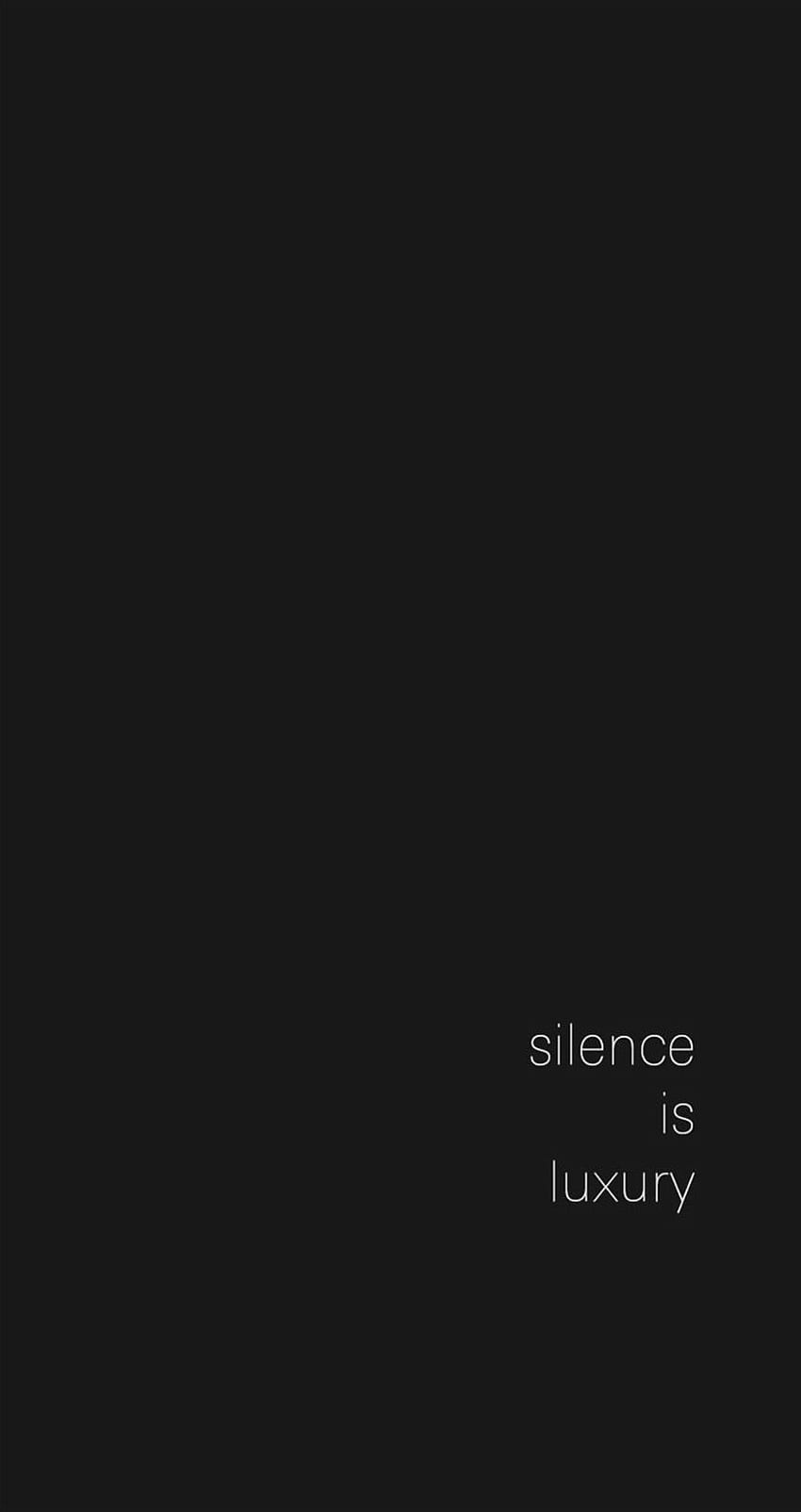 silence please quotes