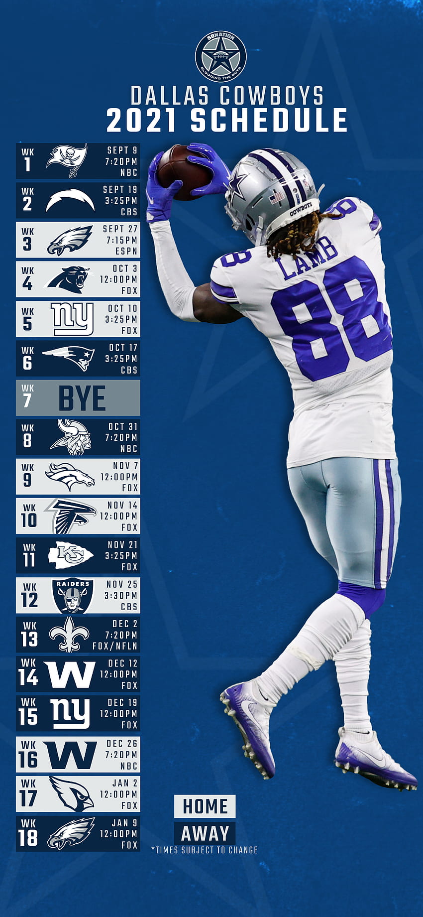 Get Your 2021 Dallas Cowboys Schedule (including Player Specific Ones) Right Here Blogging The Boys, Dallas Cowboys Players HD phone wallpaper