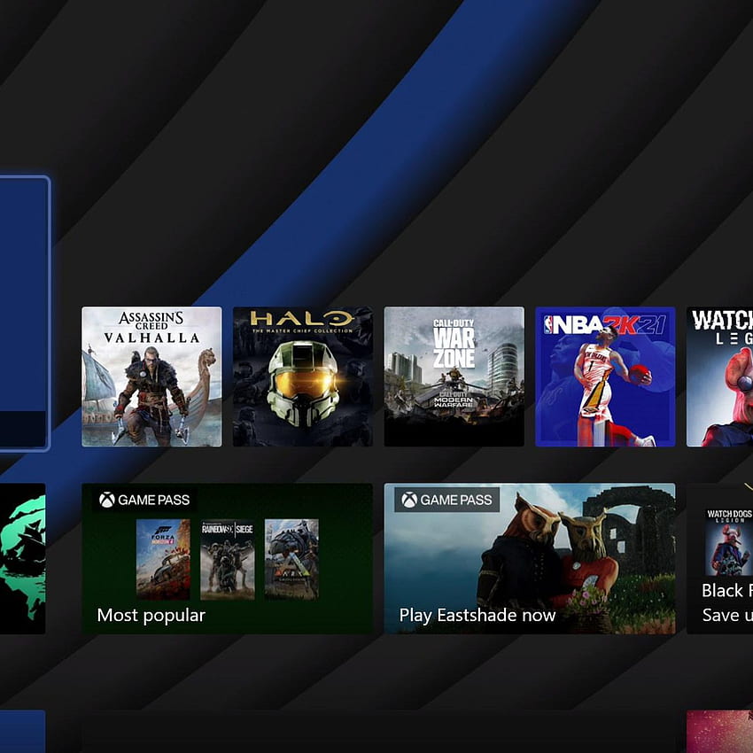 보다 역동적인 배경 및 UI 변경, Dynamic Gaming으로 출시되는 첫 번째 Xbox Series X 업데이트 HD 전화 배경 화면