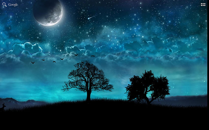Dream Night Live for Android, Dream Moon HD wallpaper