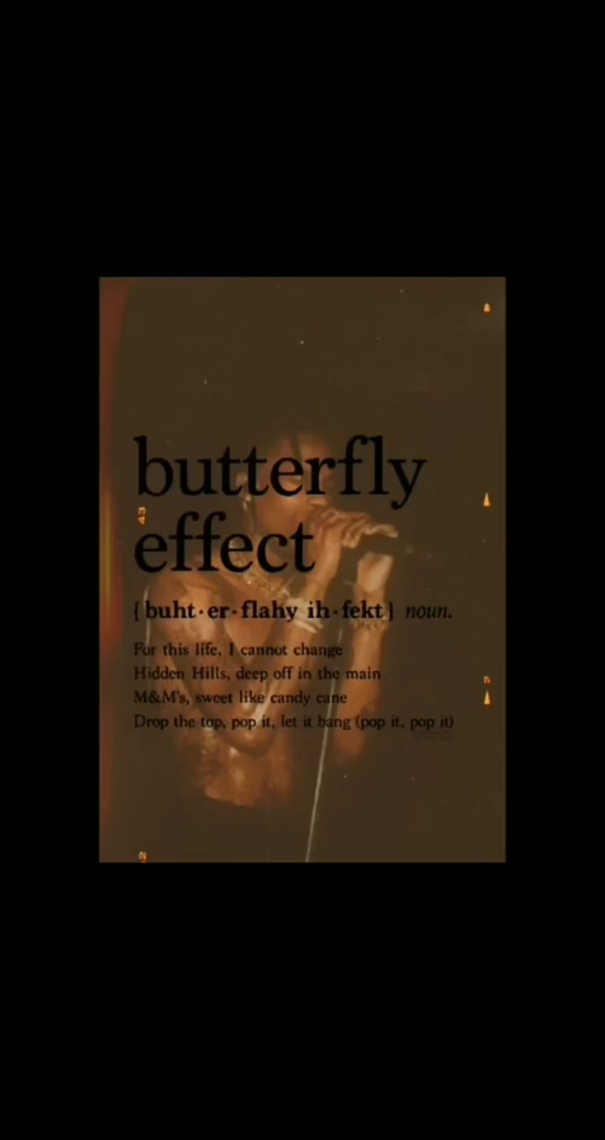 Schmetterlingseffekt, Ästhetik, Musik, Travis Scott HD-Handy-Hintergrundbild