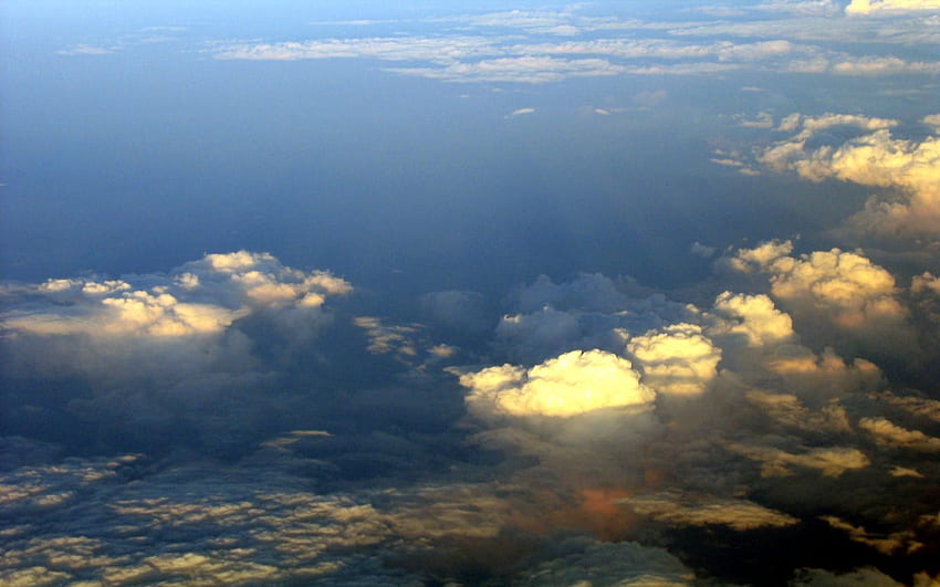 Nature, Sky, Clouds, Flight, Height HD wallpaper