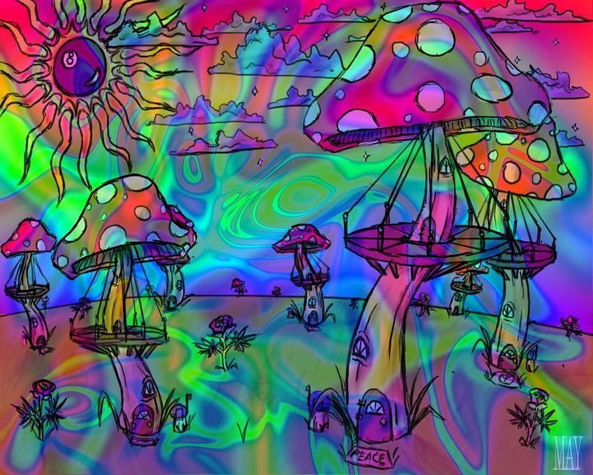Download Trippy Hippie  Fusing Reality and Fantasy Wallpaper  Wallpapers com
