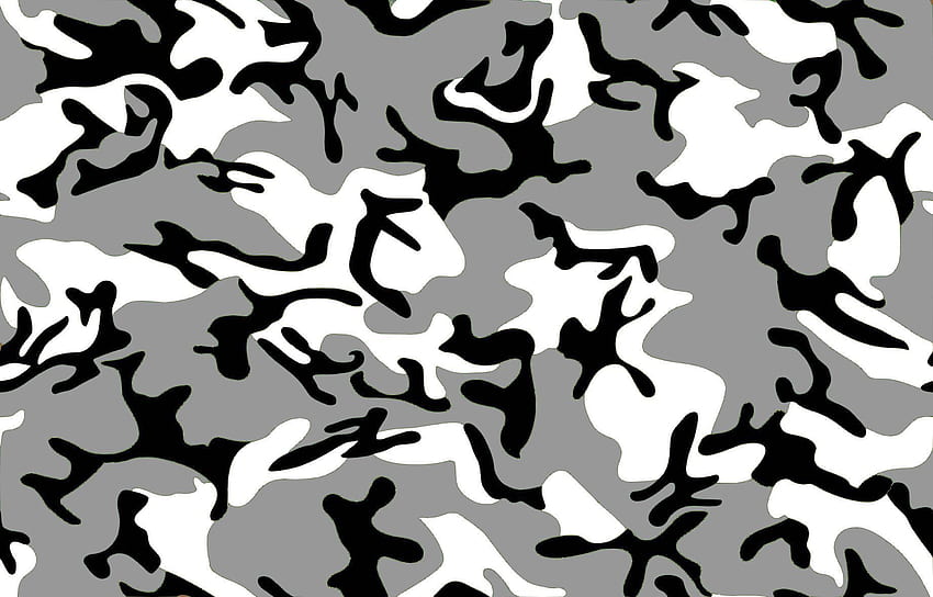 Camuflado preto e branco. Camo , Preto e cinza , Camuflagem papel de parede HD