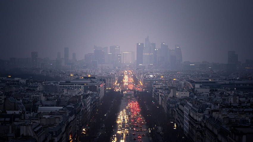 Traffico Downtown Paris FullWpp - Completo Sfondo HD