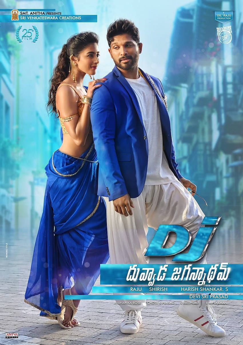 Allu Arjun Pooja Hegde DJ Telugu Movie Posters , DJ Allu Arjun Sfondo del telefono HD