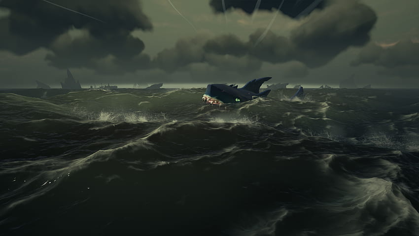 Guide to Fighting the Megalodon. Sea of Thieves, Megalodon Sea of Thieves HD wallpaper
