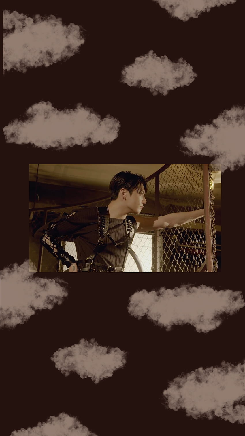 Jungkook, armée, bts, nuage, ciel, esthétique marron, kookie Fond d'écran de téléphone HD