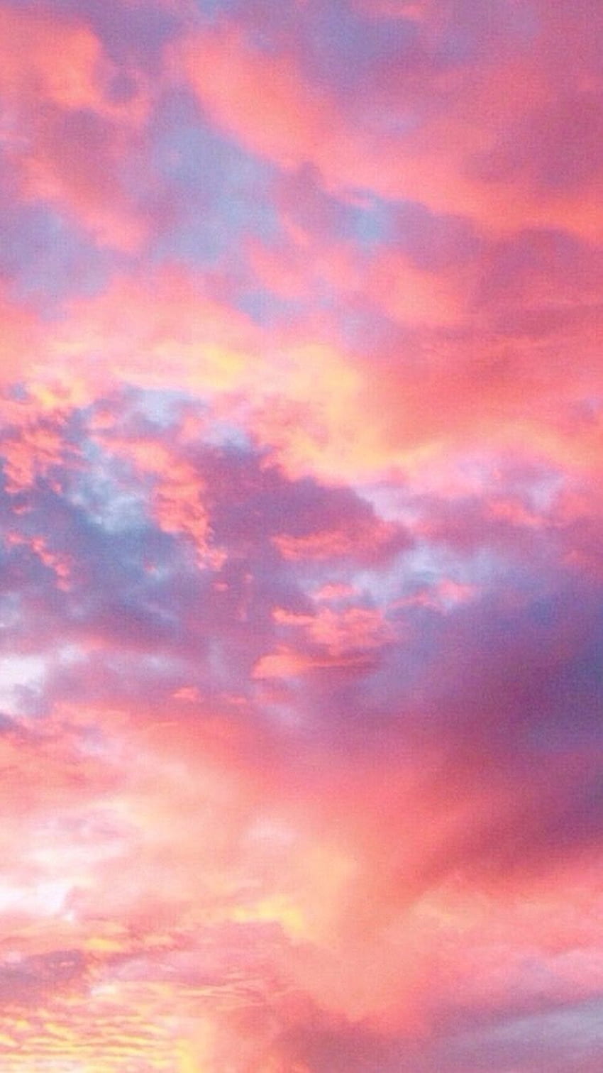 iPhone . Sky, Afterglow, Pink, Cloud, Daytime, Red, Pink Clouds HD phone wallpaper