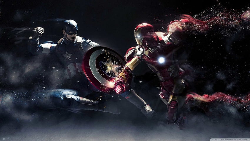 Captain America và Iron Man sẽ mang đến cho bạn những cuộc chiến kịch tính và cam go trong bộ ảnh nền này. Hãy đem cả hai người siêu anh hùng đến cho thiết bị của bạn với chất lượng hoàn hảo cho cả điện thoại và máy tính bảng.