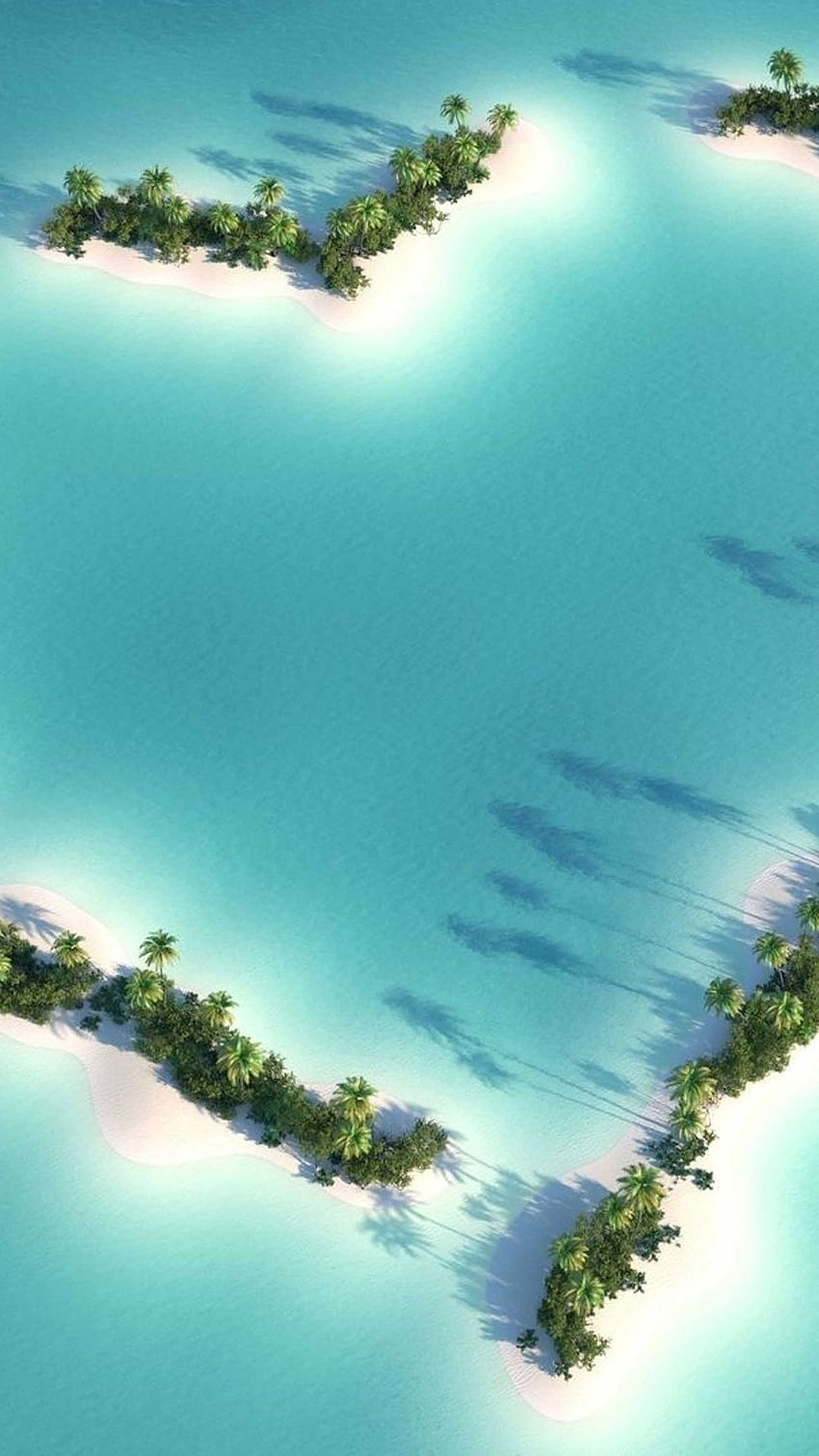 Serce Na Morzu Miłość Wyspa Romantyczna, Romantyczna Woda Tapeta na telefon HD