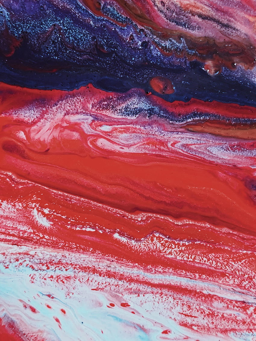 Red-blue painting, art, abstraction HD phone wallpaper | Pxfuel