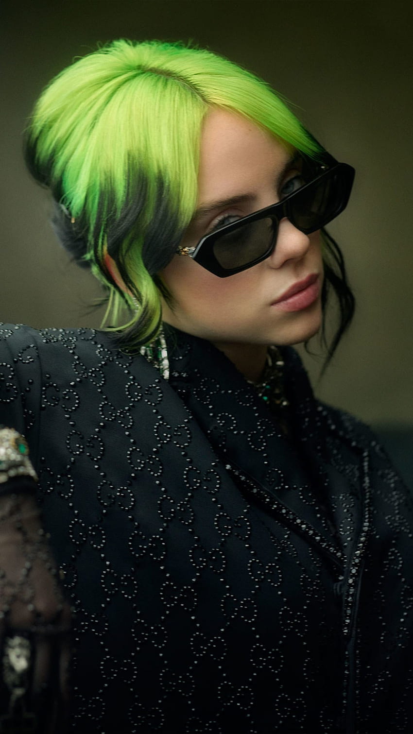 Singer Billie Eilish Green Hair Ultra Mobile, Billie Eilish 2021 HD phone wallpaper