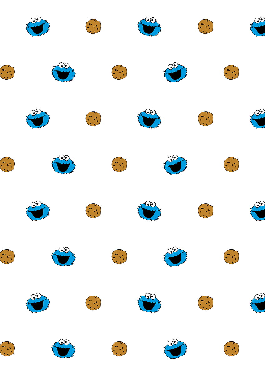 쿠키몬스터3_patrón. Monstruo de las galletas, Galletas monstruosas, Elmo fondo de pantalla del teléfono