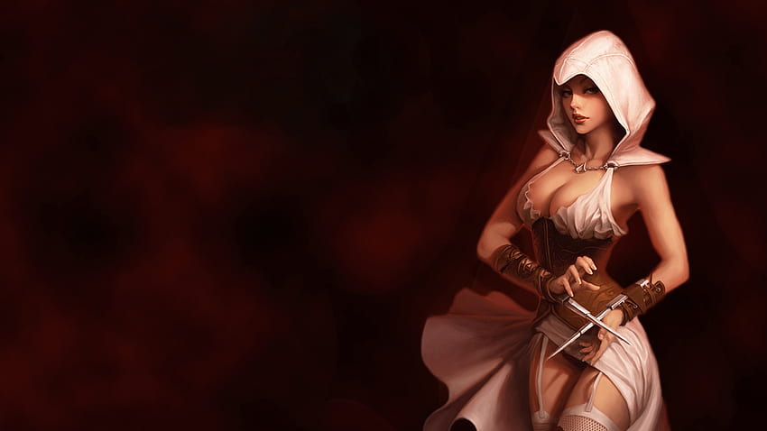 Assassins Creed Горещина, горещина, видеоигра, кредо, убиец, жена HD тапет