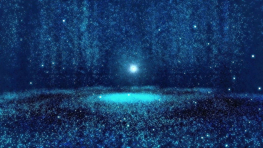Niebieska mgławica - ruchome tło Tapeta HD