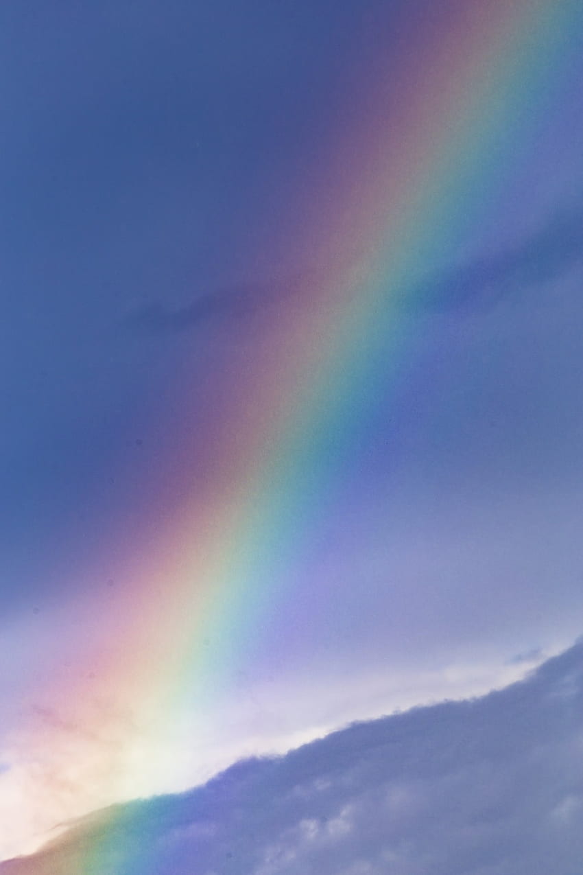 Rainbow over the clouds during daytime – Rainbow on Unsplash HD phone ...