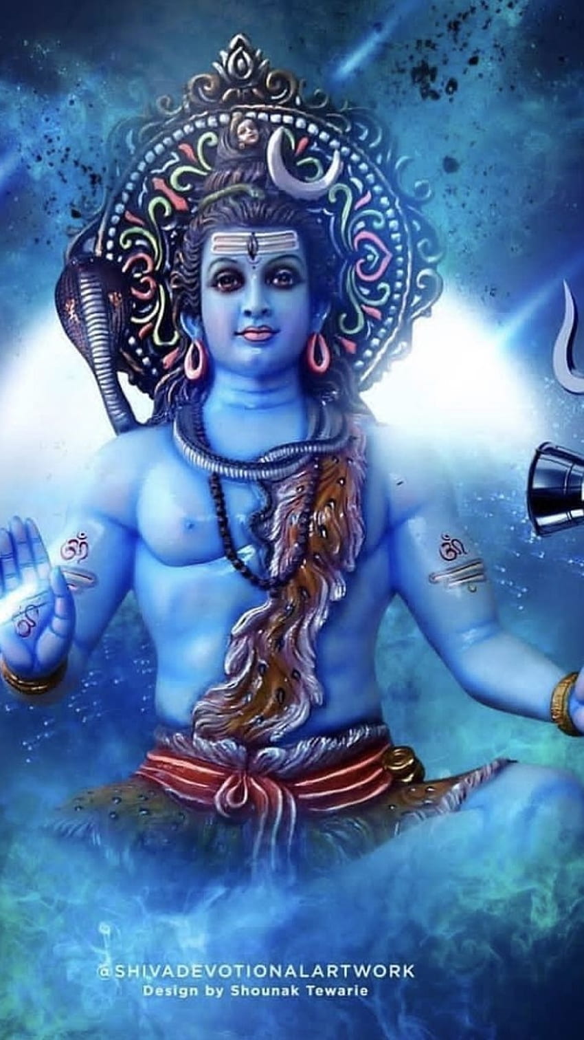 Jai Mahakal, Beautiful, Blue Theme HD phone wallpaper