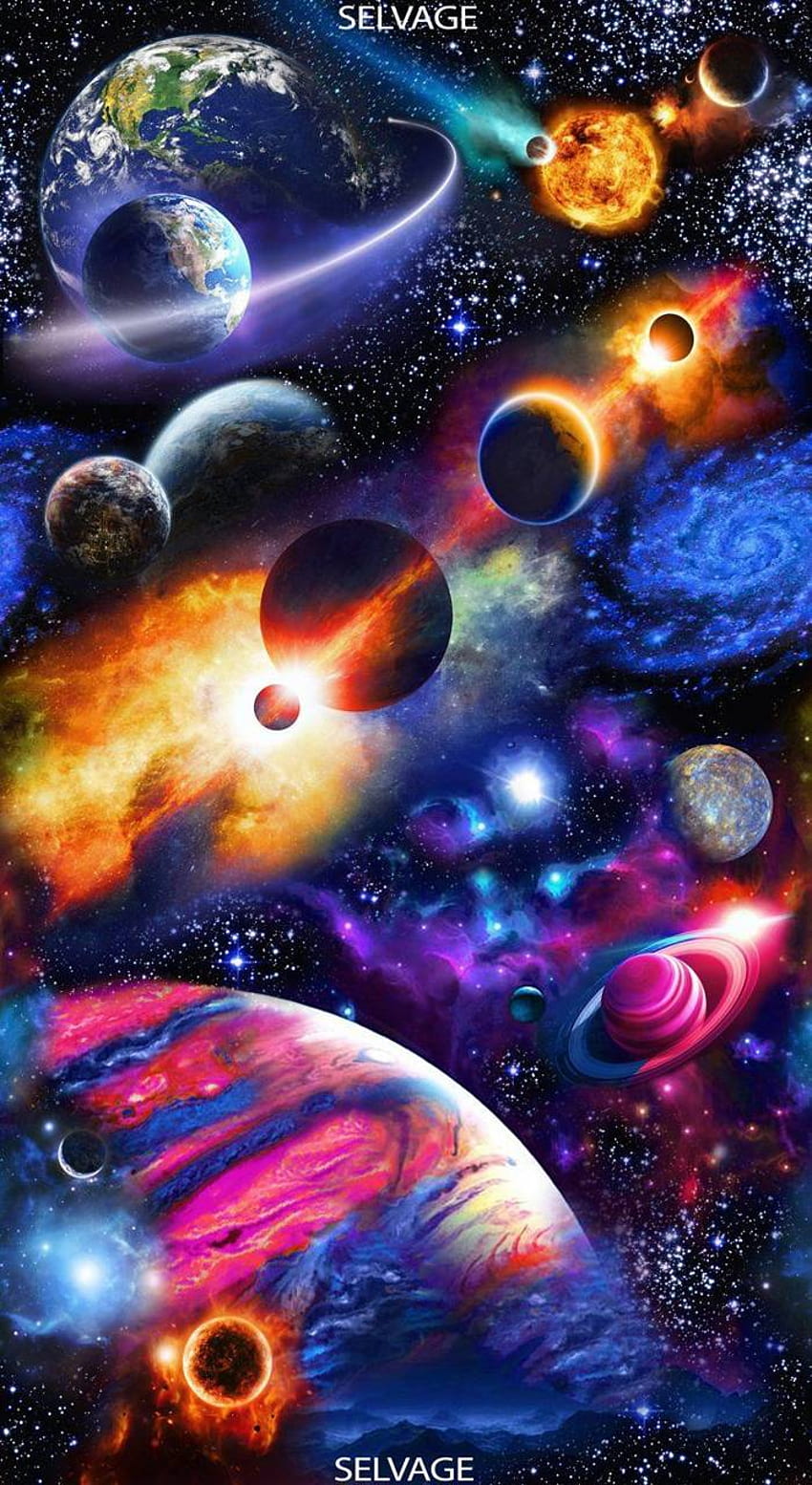 Sistema Solar, Planeta Colorido fondo de pantalla del teléfono