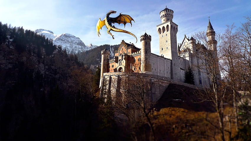 Dragon Castle, Graphics, , , Background HD wallpaper