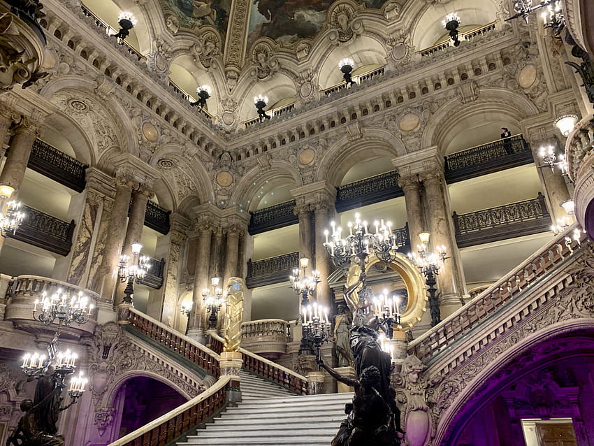 パリ オペラ バレエ団がオペラ ガルニエ宮で 2 つの作品を上演 高画質の壁紙