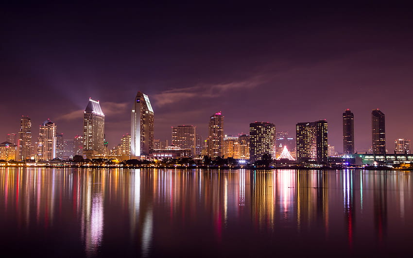 San Diego Skyline, Manila Skyline HD wallpaper