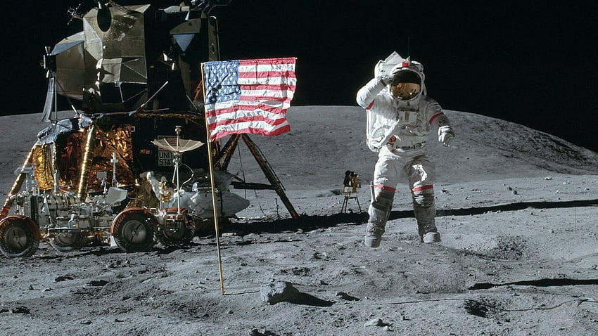 : หวนนึกถึงการลงจอดบนดวงจันทร์ของอพอลโล 11 ผ่านดวงจันทร์นักบินอวกาศในประวัติศาสตร์เหล่านี้ วอลล์เปเปอร์ HD