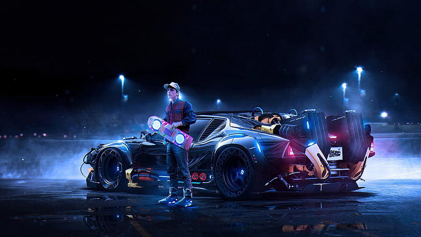 Back to the Future Concept , Back to the Future Dual Monitor HD wallpaper