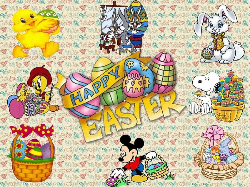 Disney Easter, Cartoon Easter HD wallpaper