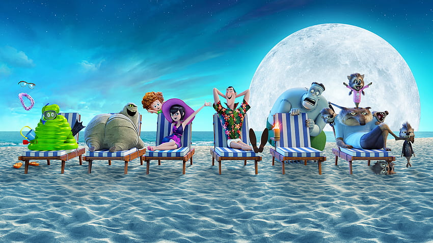 Hotel Transylwania 3: Letnie wakacje, wakacje, wakacje, ruch animowany Tapeta HD
