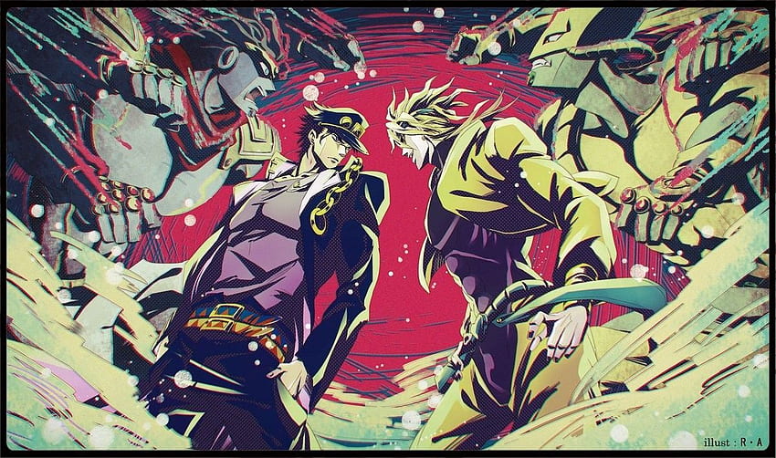 Dziwaczny Jojo, dziwaczna przygoda Jojo, Jotaro Kujo kontra Dio Tapeta HD