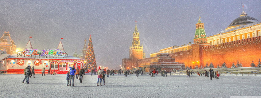 Red Square Moscow Russia Winter Holidays ❤ HD wallpaper