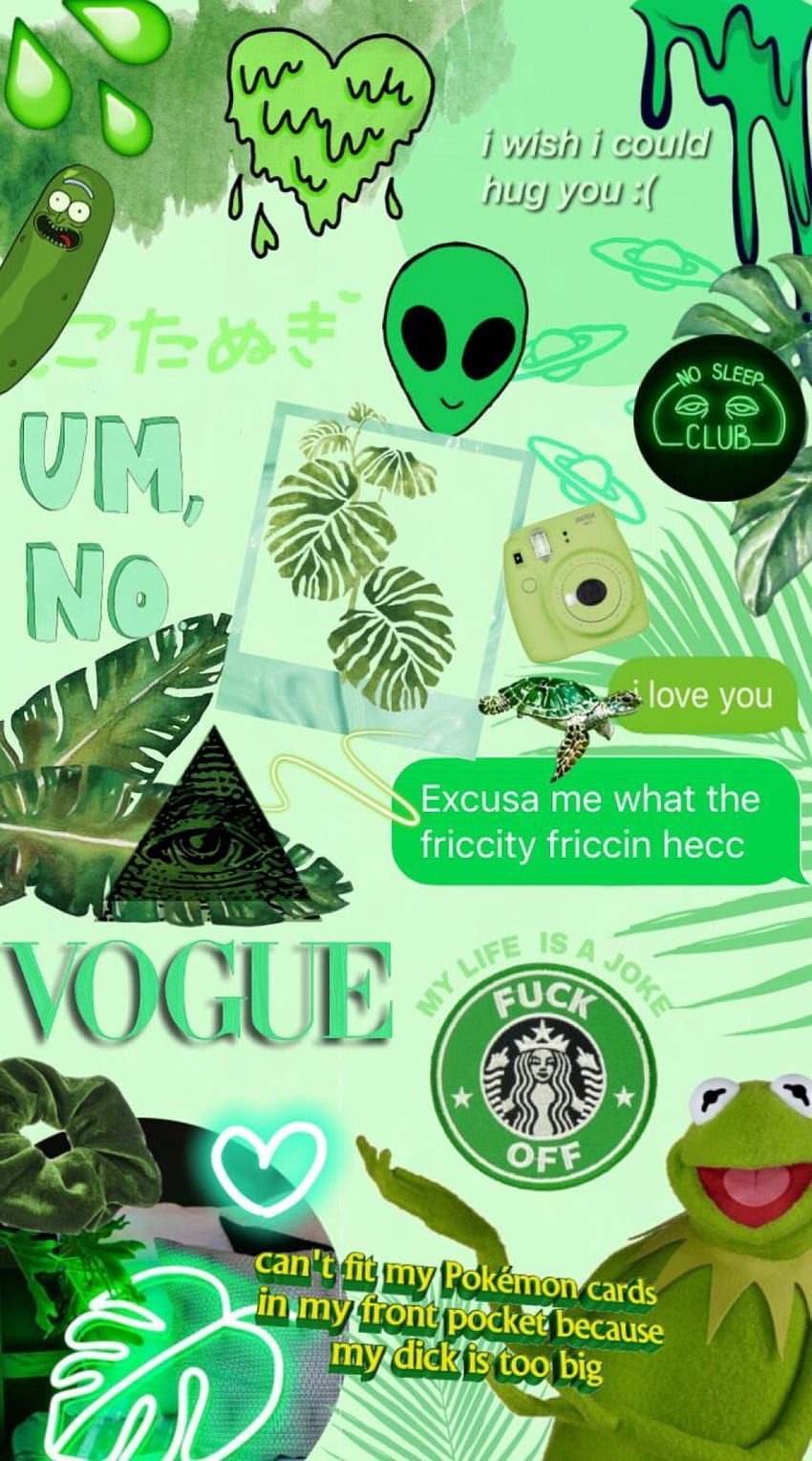 緑の美的Tumblr - Android、iPhone、 HD電話の壁紙