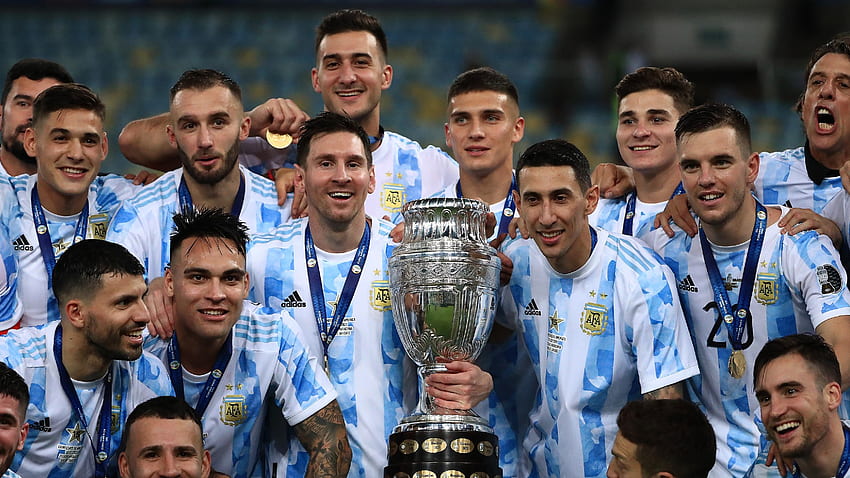Messi benim finalim olduğunu söyledi!' - Arjantinli kahraman Di Maria, 'unutulmaz' Copa America zaferinden keyif alıyor, Arjantin Copa America HD duvar kağıdı
