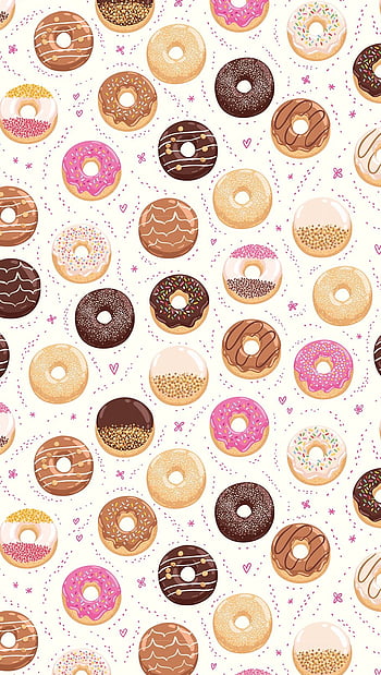 Donut pattern HD wallpapers | Pxfuel