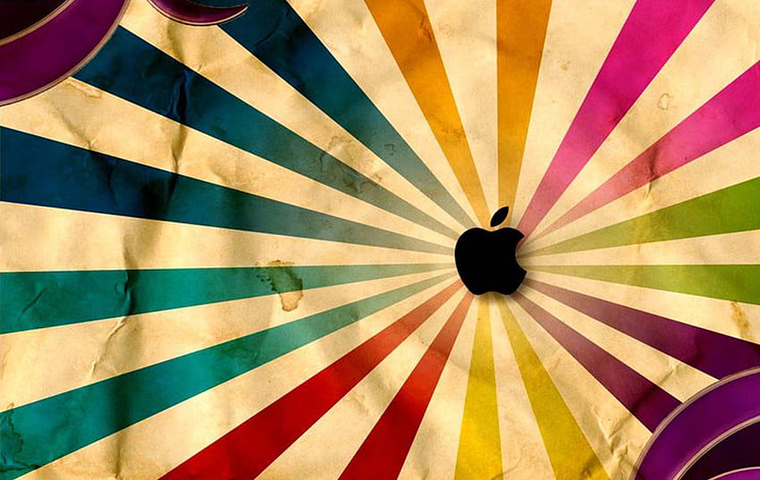 Manzana, retro, manzana fondo de pantalla