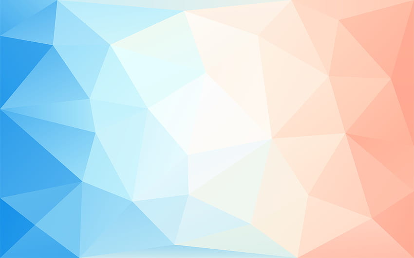 Background With Polygons In Gradient Colors, Rainbow Polygon HD wallpaper