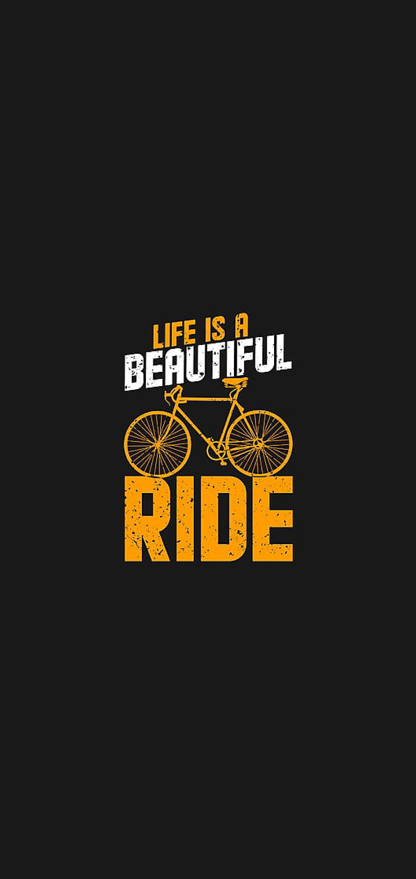 Life is a ride, beautiful, new, 2022, motivational, fresh, cycle, bike HD phone wallpaper