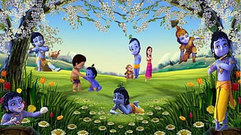 animated radha krishna wallpapers for mobile