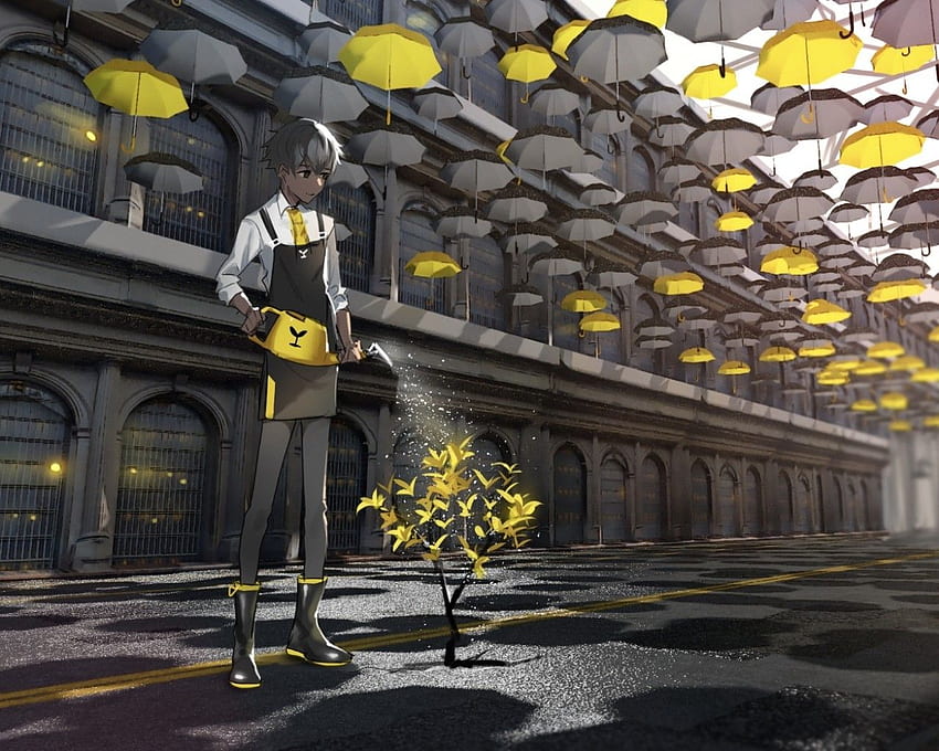 Anime Boy, Gardening, Umbrellas, Interior Design, Earth HD wallpaper