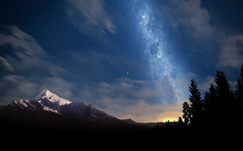 Sternenklar, Nacht, Himmel, Hoch, Definition, , Für,, Himmel Hohe Qualität HD-Hintergrundbild