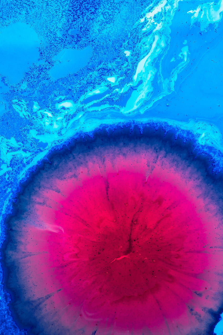 Abstrakt, Rosa, Farbe, Flüssigkeit, Flecken, Flecken HD-Handy-Hintergrundbild