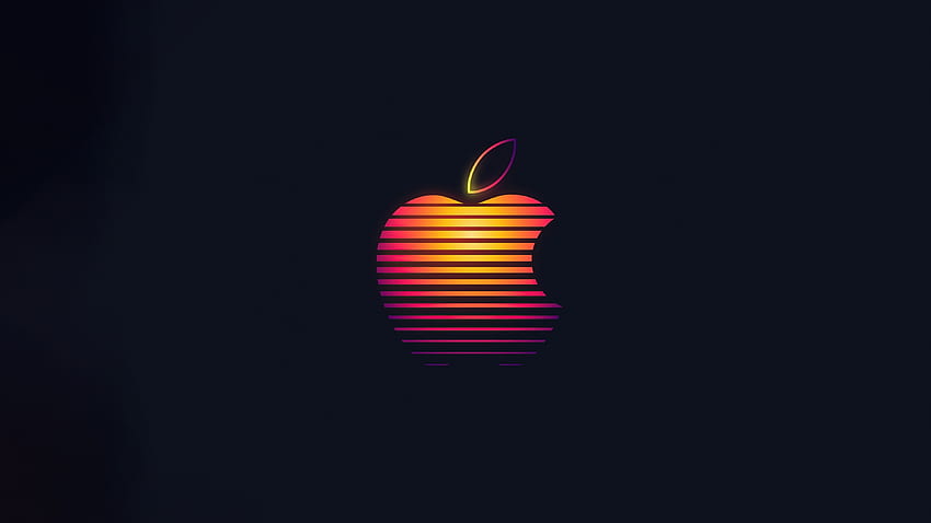 Apple, glowing logo, minimal HD wallpaper | Pxfuel