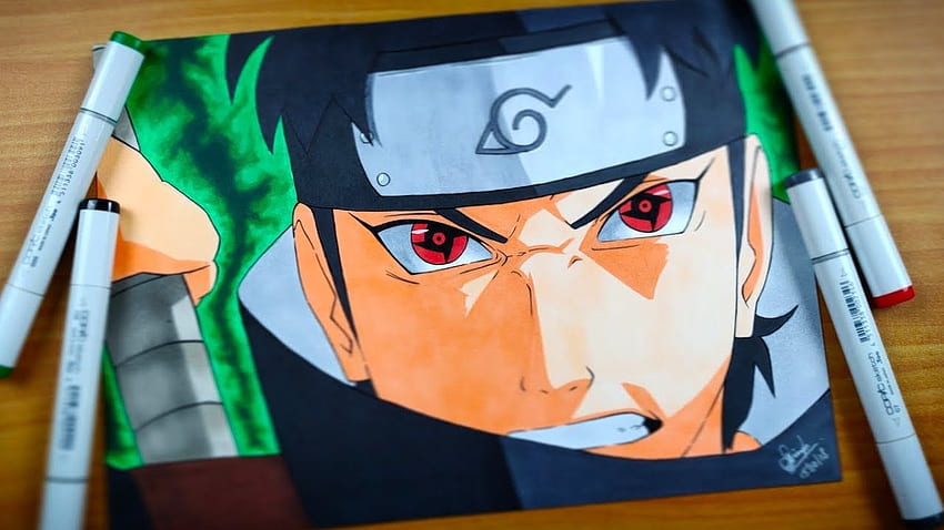 How to Draw Shisui Uchiha  Naruto  Bilibili