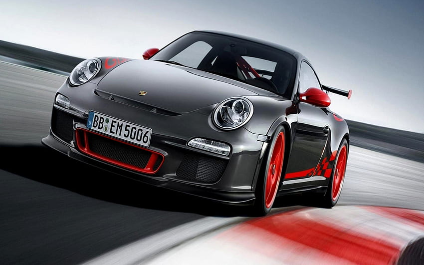 Porsche, Negro, Coche, Porche, Rojo fondo de pantalla
