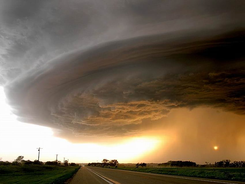 Tornado, langit, alam, puting beliung, badai Wallpaper HD