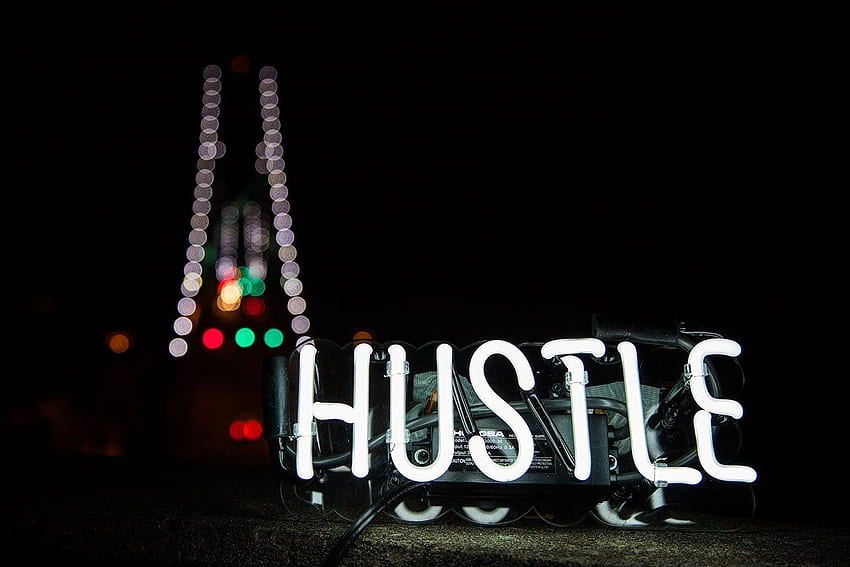 Hustle Neon Sign - Neon Mfg, Neon Signs HD wallpaper